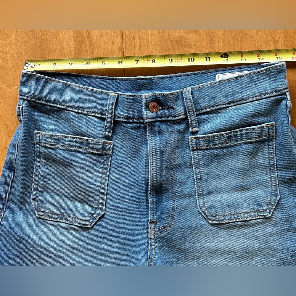 GAP High Rise Stride Wide-Leg Jeans Women’s Size 28/6 Regular. Color Medium Wash - Picture 8 of 12